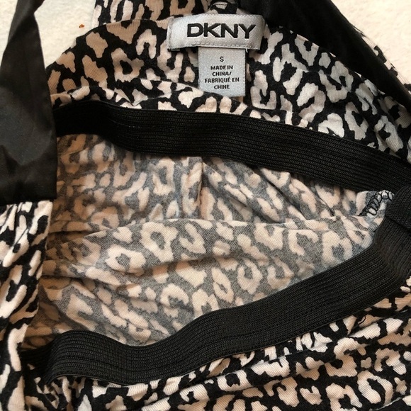 Dkny tank top sleeveless racerback black white SzS - Picture 8 of 12